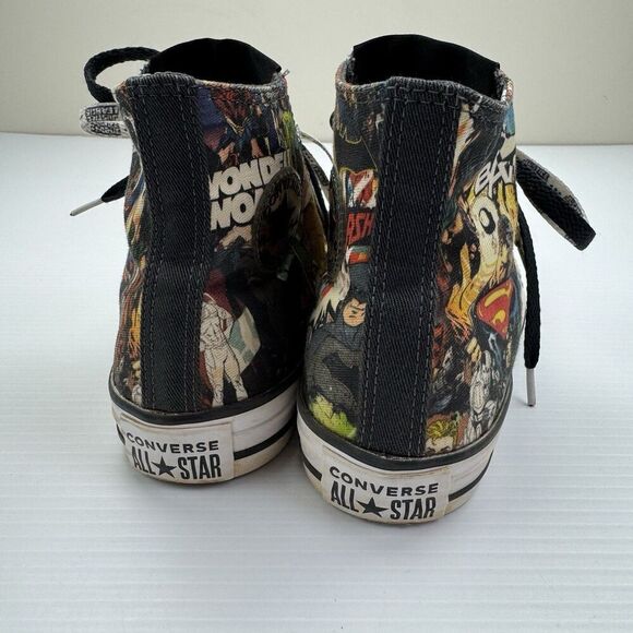 Converse Justice League Superman Sneakers High Top Mens 4 Womens 6 Double Laces - Picture 9 of 16